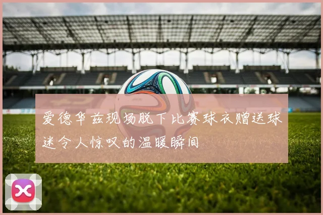 爱德华兹现场脱下比赛球衣赠送球迷令人惊叹的温暖瞬间